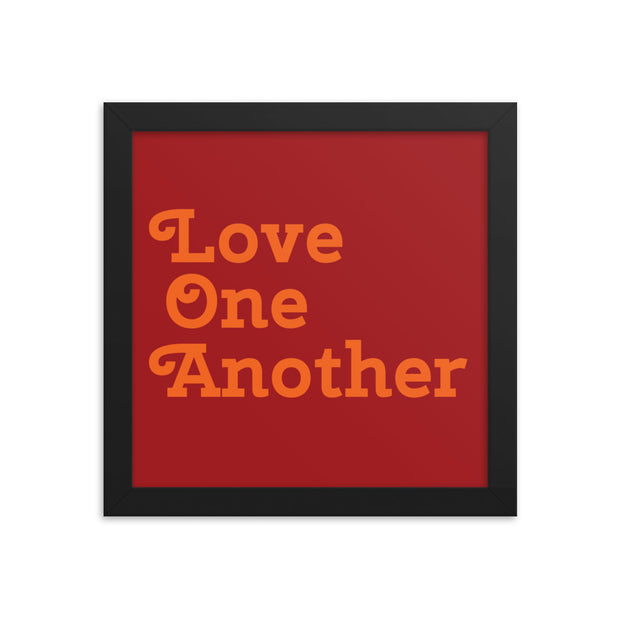 Love One Another - Red Poster
