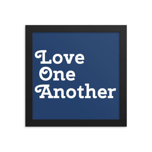 Love One Another - Navy Poster