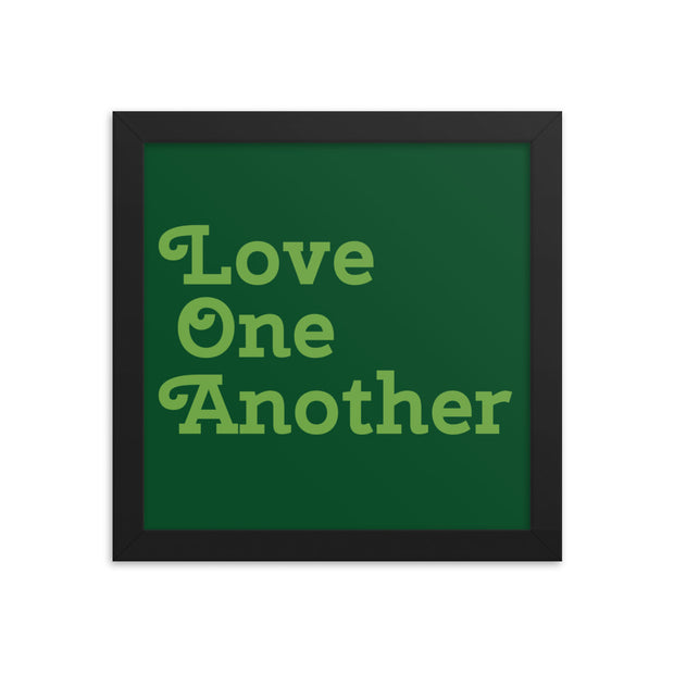 Love One Another - Green Poster