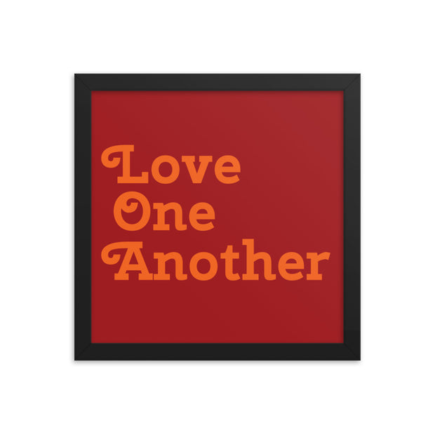 Love One Another - Red Poster