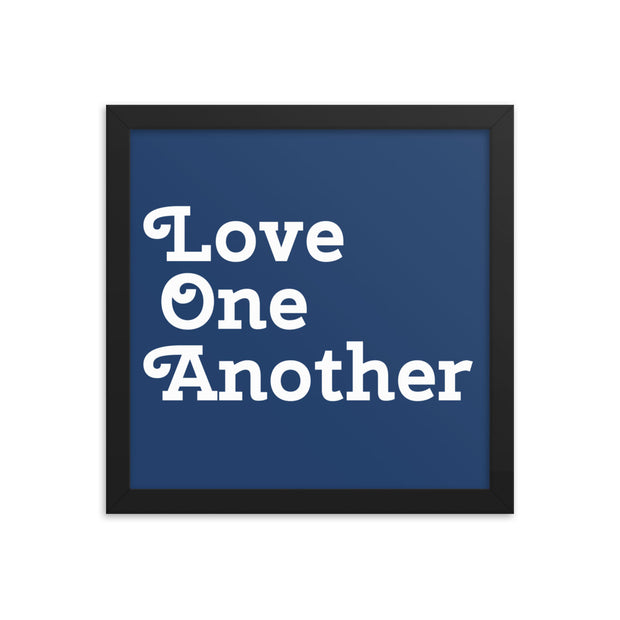 Love One Another - Navy Poster