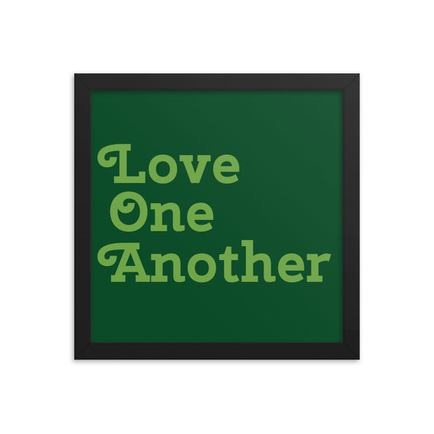 Love One Another - Green Poster
