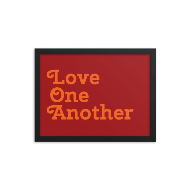 Love One Another - Red Poster