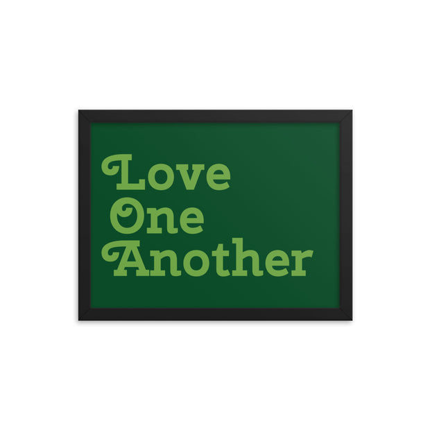 Love One Another - Green Poster