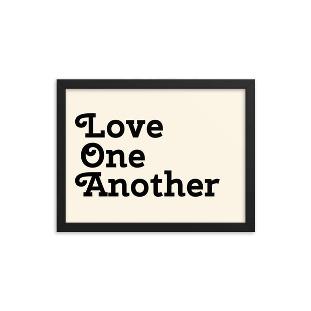 Love One Another - Cream Poster