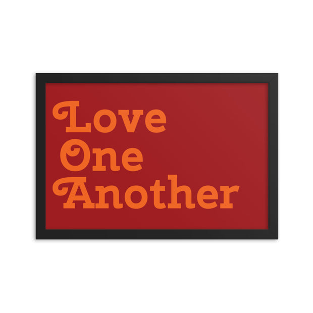 Love One Another - Red Poster