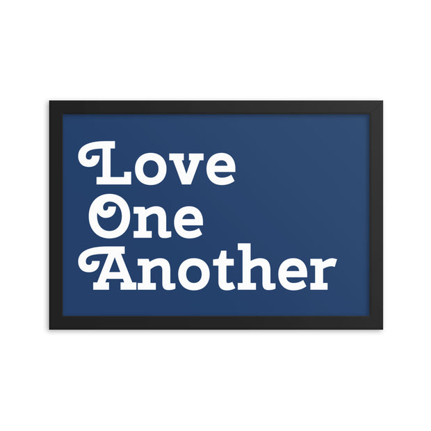 Love One Another - Navy Poster
