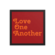 Love One Another - Red Poster