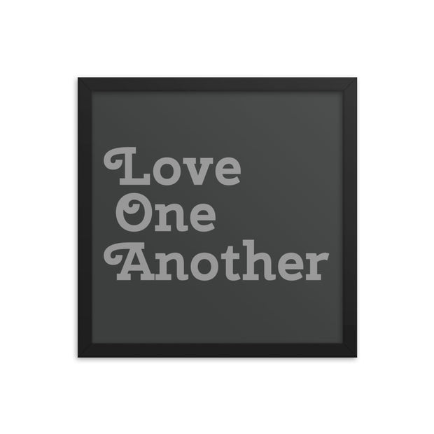 Love One Another - Grey Poster