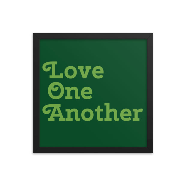Love One Another - Green Poster