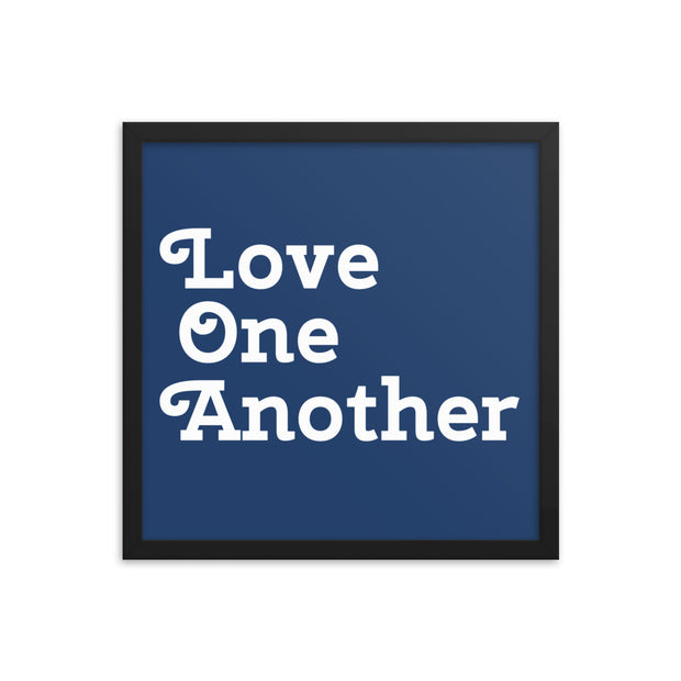 Love One Another - Navy Poster