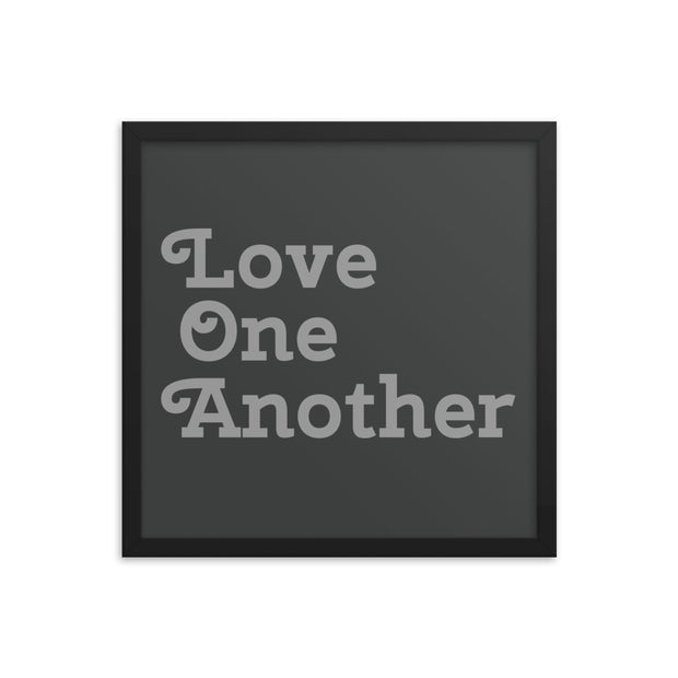 Love One Another - Grey Poster