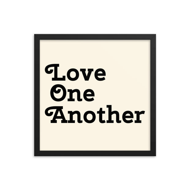 Love One Another - Cream Poster