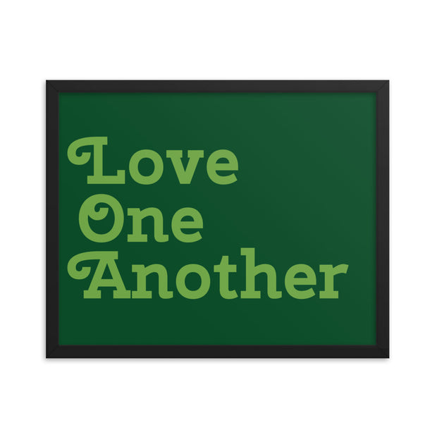 Love One Another - Green Poster