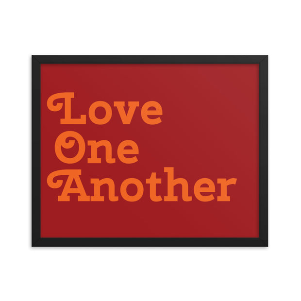 Love One Another - Red Poster