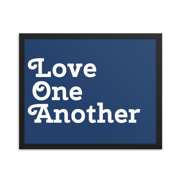 Love One Another - Navy Poster