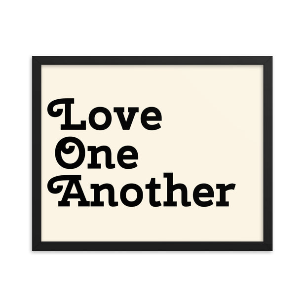 Love One Another - Cream Poster