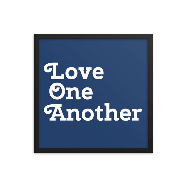 Love One Another - Navy Poster