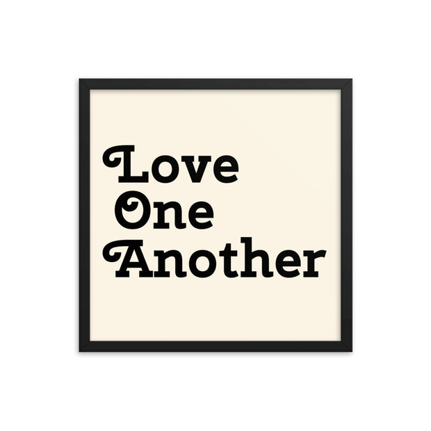 Love One Another - Cream Poster