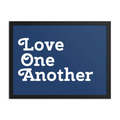 Love One Another - Navy Poster