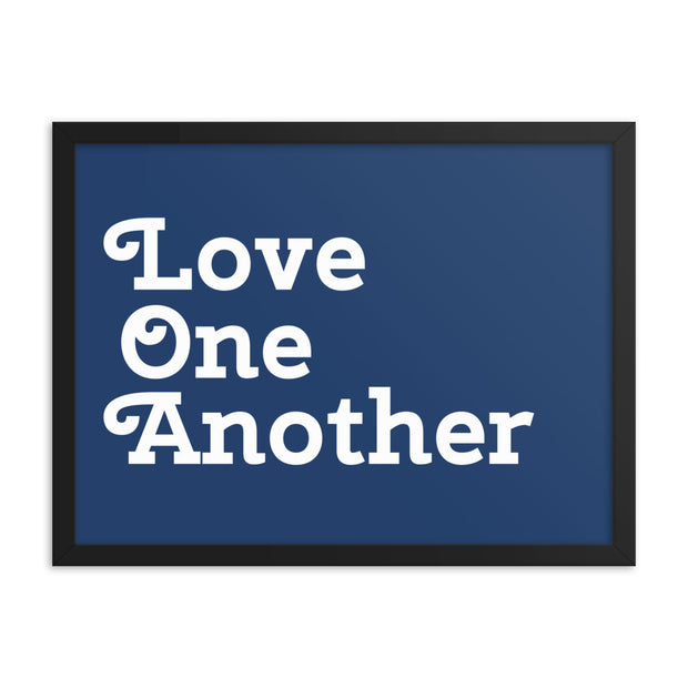 Love One Another - Navy Poster