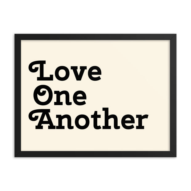 Love One Another - Cream Poster
