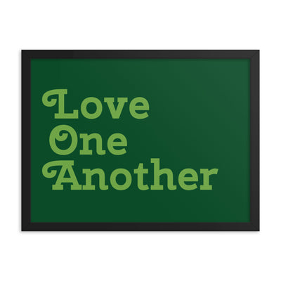 Love One Another - Green Poster