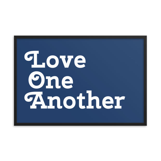 Love One Another - Navy Poster