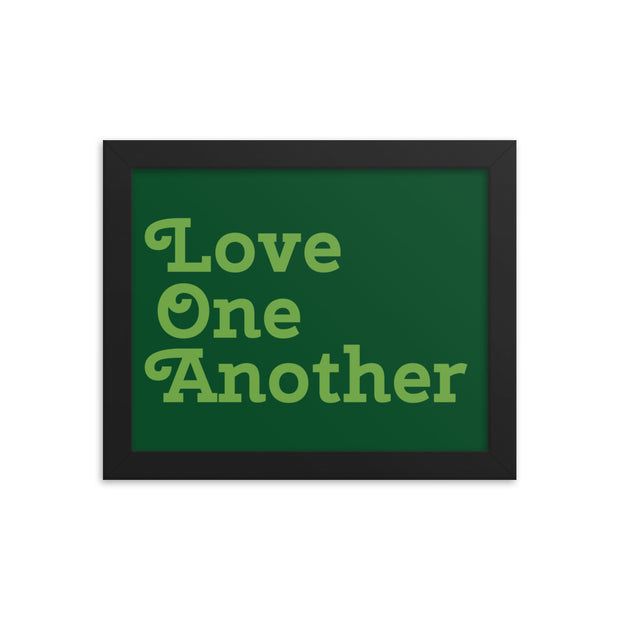 Love One Another - Green Poster