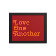 Love One Another - Red Poster