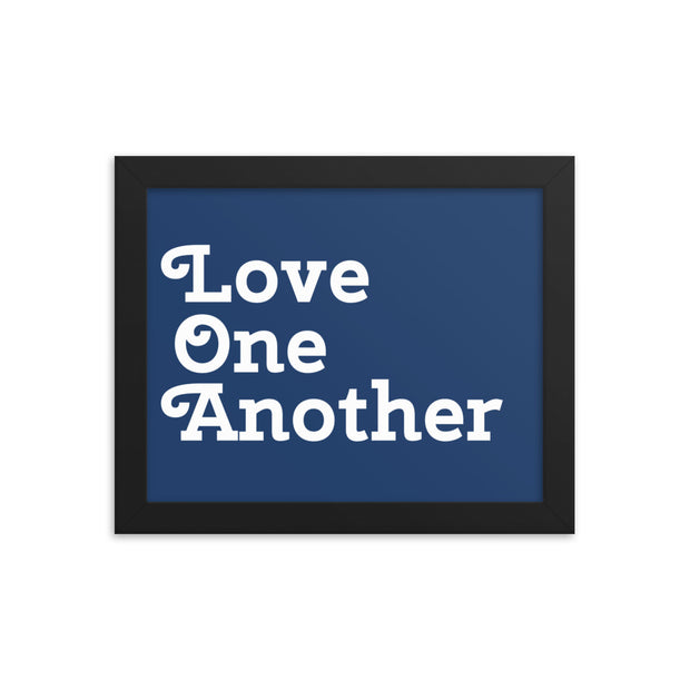 Love One Another - Navy Poster