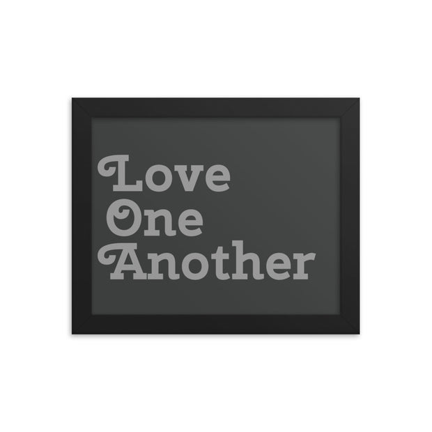 Love One Another - Grey Poster
